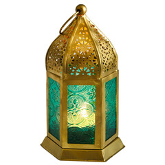 Ramadan lantern lit Transparent background. Background isolated 