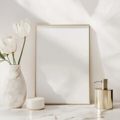 Frame mockup, blank frame, bright, airy, professional mockup phone