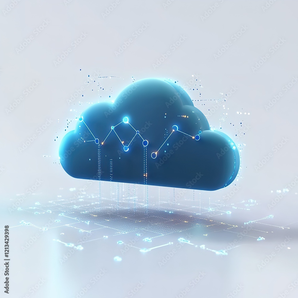 Poster cloud computing data visualization