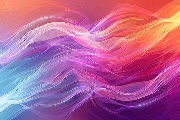 Obraz premium Abstract colorful waves and flowing lines