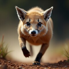The red fox is a small, omnivorous mammal with a reddish-orange coat and white-tipped tail