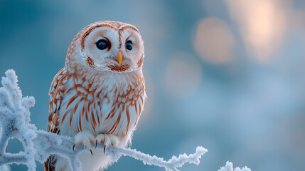 snowy owl in winter