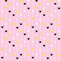 seamless pattern with hearts