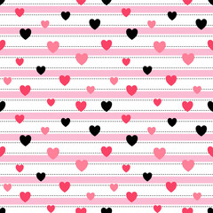 seamless pattern with hearts
