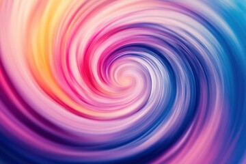 Abstract swirling rainbow colors vortex