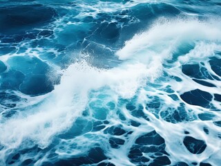 Fototapeta premium the AI Image Generator, Beautiful Ocean Wave Crashing at Sunrise