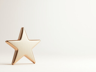 Obraz premium A Radiant Gold Star: A Symbol of Achievement, Joy, Excellence, and the Celebration of Success