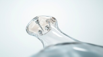 Futuristic Medical Innovation  Transparent 3D Render of Internal Mechanism