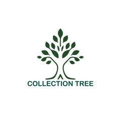 Obraz premium nature tree logo design vector illustration with creative element Premium Vector 