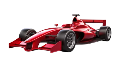  Red Race Car Speeding on a transparent background © Nizamu