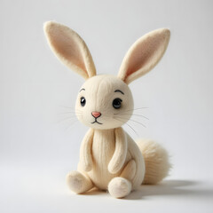 Crochet and Felt Bunny Plushie Toy