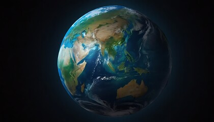 Fototapeta premium Geometric Polygonal Earth Illustration Isolated. 2