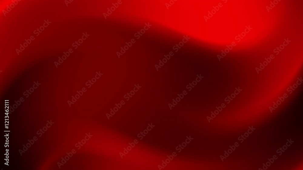 Wall mural abstract red and black gradient with smooth curves and waves.