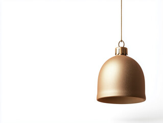 Obraz premium Embrace the Joy of the Season with a Timeless Gold Christmas Bell, a Stunning Symbol of Celebration that Adds Warmth and Elegance to Your Festive Gatherings.