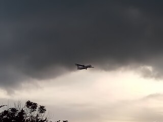 airplane in the sky