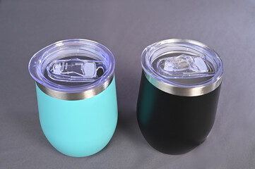 Classic Stay Chill Vacuum Insulated Tumbler, Stainless Steel Beer Mug with Acrylic Lid Double Wall Rugged Metal Tumbler, Dishwasher Safe Insulated Tumbler