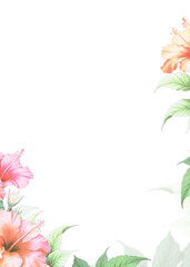 Fototapeta premium frame with flowers