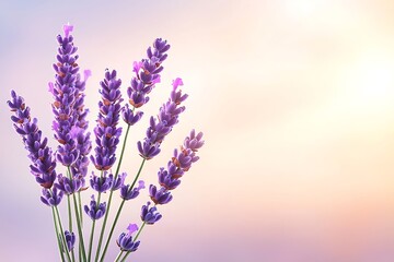Naklejka premium Lavender blooming display nature background floral environment tranquil viewpoint