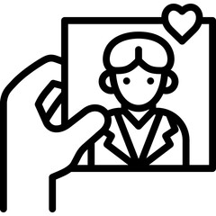 memory icon illustration design with outline