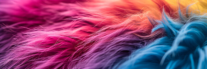 Close up of multicolored fur 