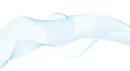 Abstract dynamic music wave. Technology background. Vector sound wave with lines. Colorful smooth lines with white background. Template for design