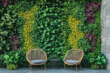 Verdant garden style with arbors covered in diverse climbing plants.