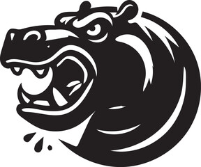 illustration of a cartoon rhino