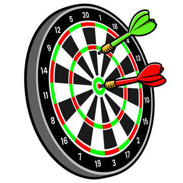 recommend clip art: dart board with darts cartoon clip art