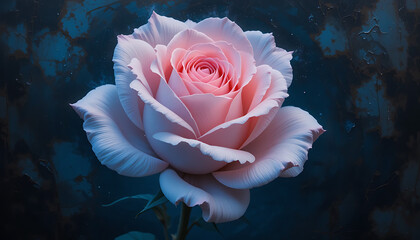 pink rose on blue pink rose on blue background beautiful view and seen beautiful background and wallpaper hd photo 