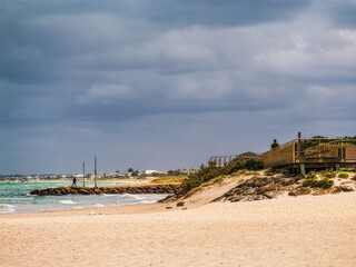 Low View Carrum Boardwalk To River Entrance