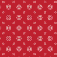 seamless background with snowflakes