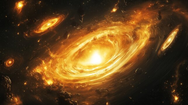 nice galaxy planet theme for wallpaper