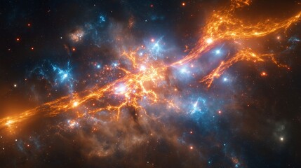 Fototapeta premium nice galaxy planet theme for wallpaper