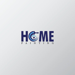 Home Painting logo vector template illustration design