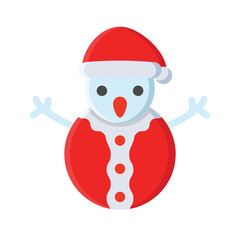 snowman flat style