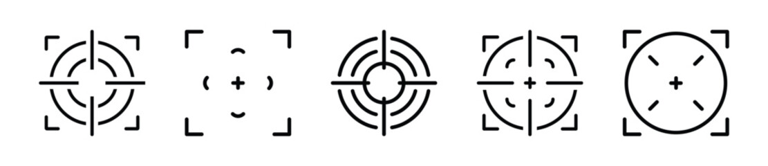  Target icon set - Vector