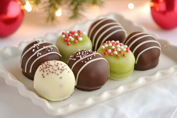 chocolate-covered kiwi pops