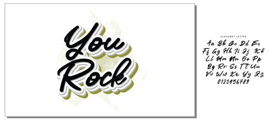YOU ROCK | MOTIVATIONAL HAND LETTERING