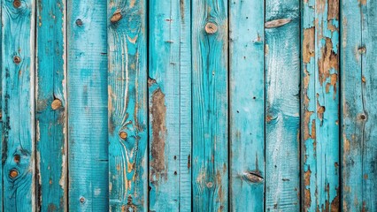 Urban exploration scene: weathered blue wood, gritty aesthetic.