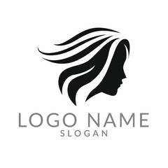 Beauty Female Face Logo Design. Suitable for Salon, Comestic, spa logo
