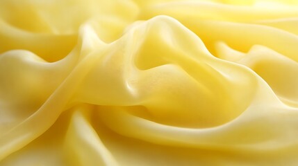 Obraz premium Draped Pale Yellow Silk Fabric Texture Background