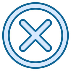 Obraz premium Cross Mark Icon