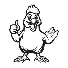 cartoon chicken cartoon