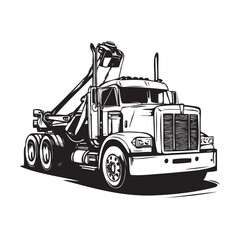Naklejka premium towing truck illustration