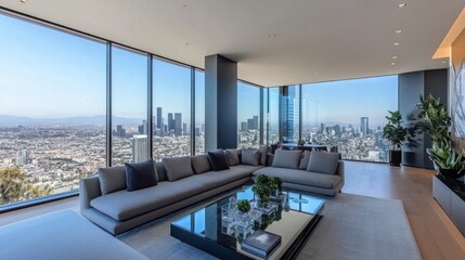 Penthouse Living: Unparalleled Los Angeles Cityscape Views