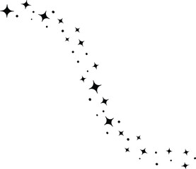 Shooting stars confetti. Festive background. Abstract texture