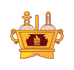 tibetan losar box of chemar