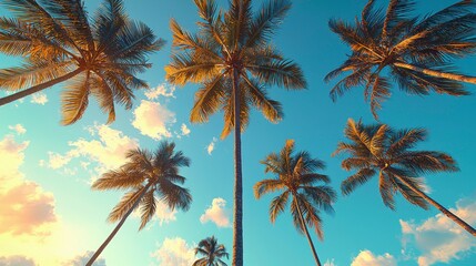 Abstract tropical mint-colored background with subtle palm tree shadows, offering a fresh and modern backdrop for product presentations or mockup designs.