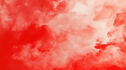 Vibrant Red and White Abstract Cloudscape Background Ideal for Bold Designs and Presentations
