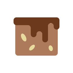 Brownies icon with a rich and indulgent design, perfect for enhancing dessert, bakery